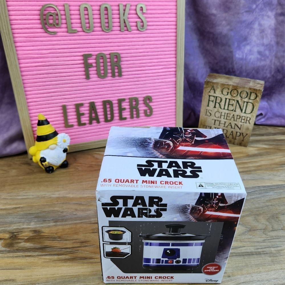 🩵NIB Star Wars R2D2 Mini Crock Pot w/Removable Stoneware Insert